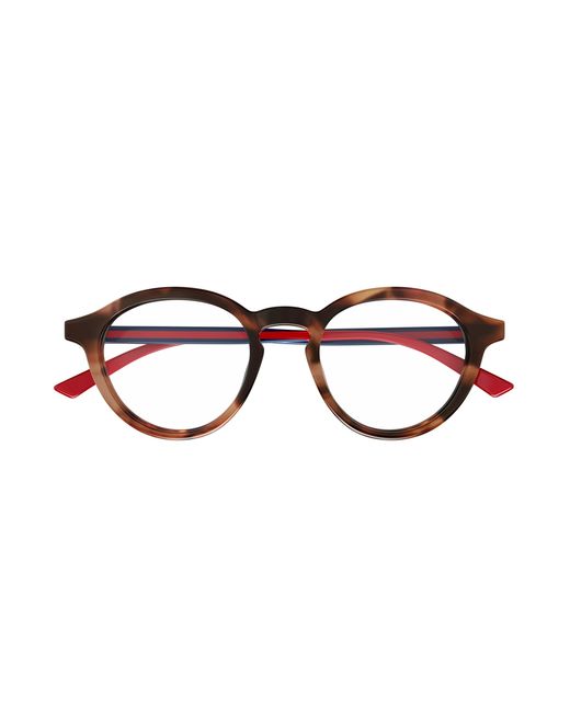 Gucci Black Gg1871O 003 Optical Frames Acetate Transparent Round for men