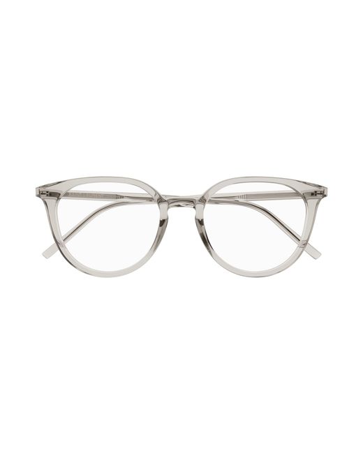 Saint Laurent Black Sl 681/F 003 Optical Frames Acetate Transparent Round