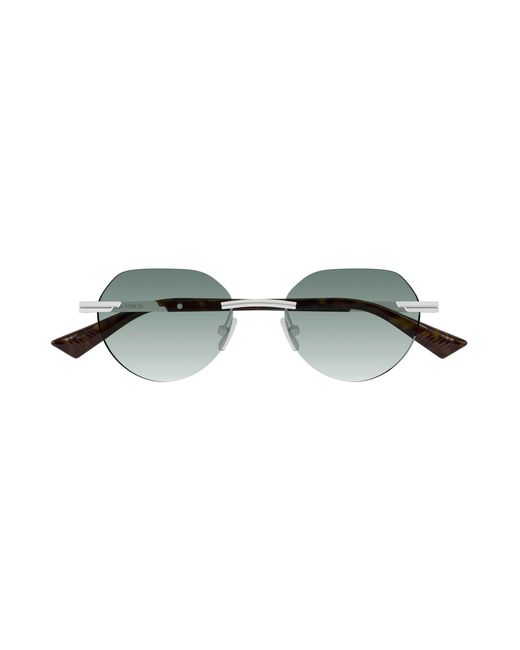 Bottega Veneta Black Bv1379S 002 Sunglasses Metal Round for men