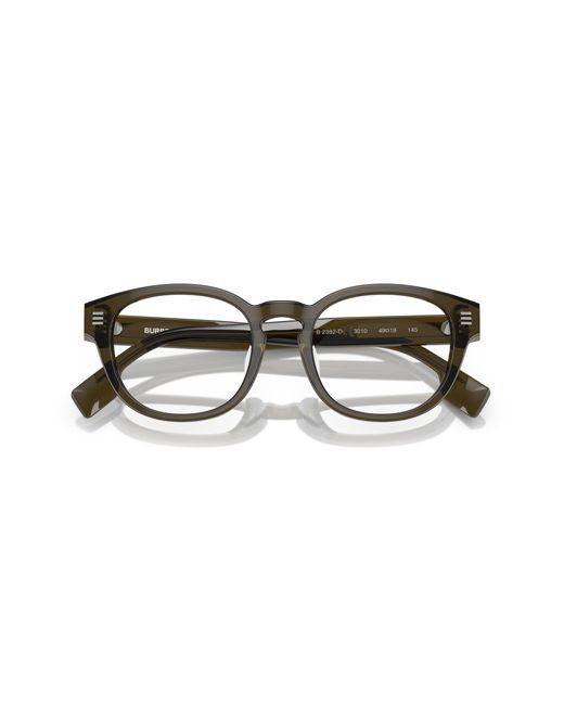 Burberry Black Be2382D Aubrey 3010 Optical Frames Acetate Transparent Round Normal for men