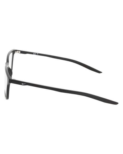 Nike Black 7018 001 Optical Frames Bio-Inject Squared Normal for men