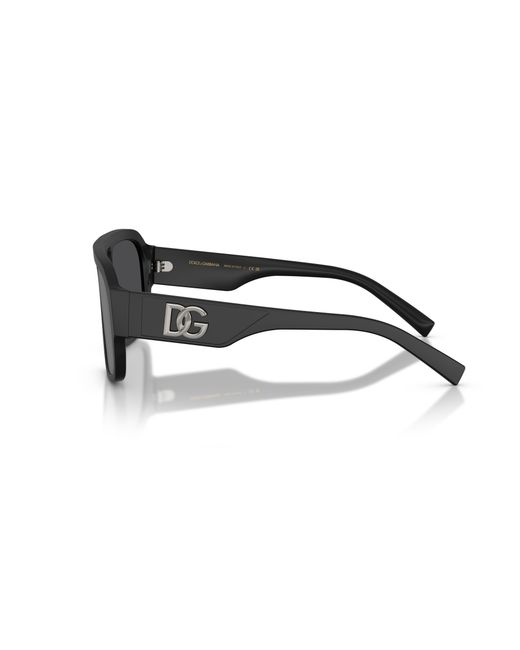 Dolce & Gabbana Black Dg4403 25256G Sunglasses Acetate Pilot Mirrored for men