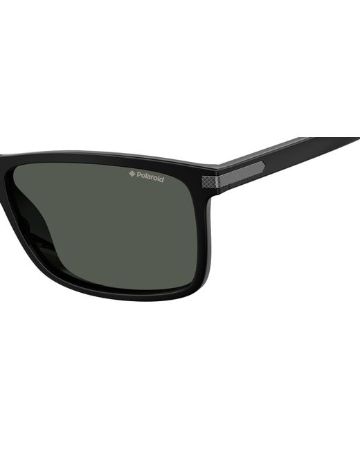 Polaroid Black Pld 2075/S/X 807/M9 Sunglasses Plastic Squared for men