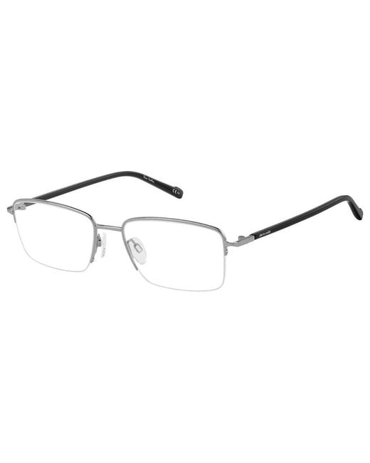 Pierre Cardin Black P.C. 6860 6Lb Optical Frames Steel Geometric for men