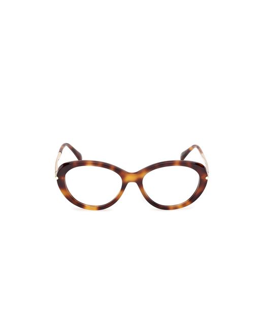 Max Mara Black Mm5227 052 Optical Frames Acetate Geometric Normal