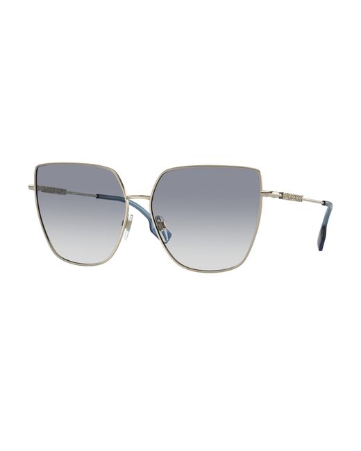 Burberry Black Be3143 110979 Sunglasses Metal Squared Shaded