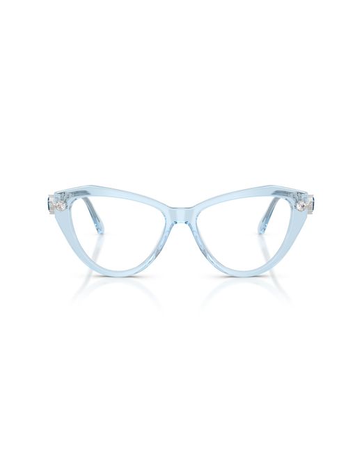 Swarovski Black Sk2047 1078 Optical Frames Acetate Cat Eye Normal