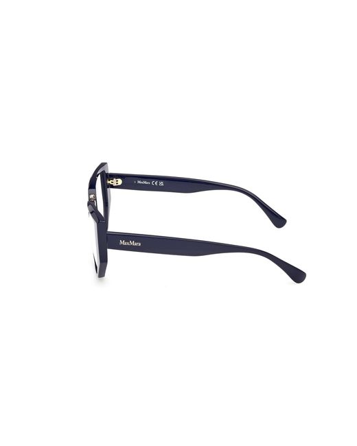 Max Mara Black Mm5179-B 001 Optical Frames Acetate Geometric Normal