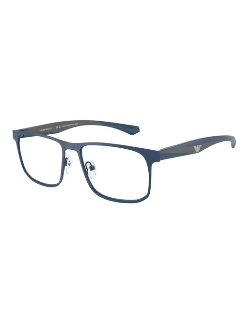 Emporio Armani Black Ea1163 3389 Optical Frames Metal Squared Normal for men
