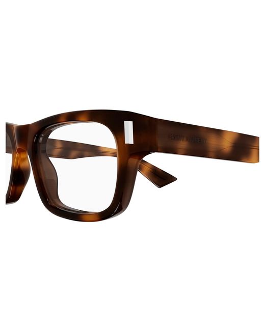 Saint Laurent Black Sl 83 Opt 003 Optical Frames Acetate Transparent Squared
