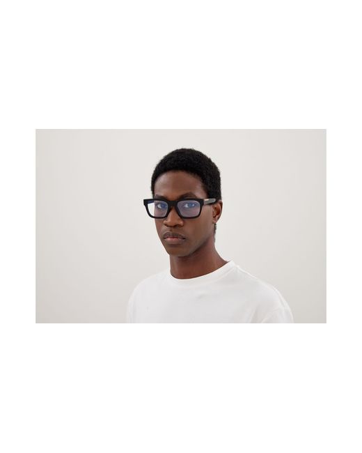 Gucci Black Gg1961O 001 Optical Frames Acetate Transparent Squared for men