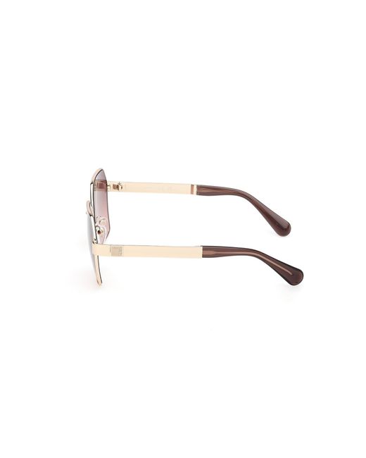 MAX&Co. Black Mo0141 32F Sunglasses Metal Geometric Normal