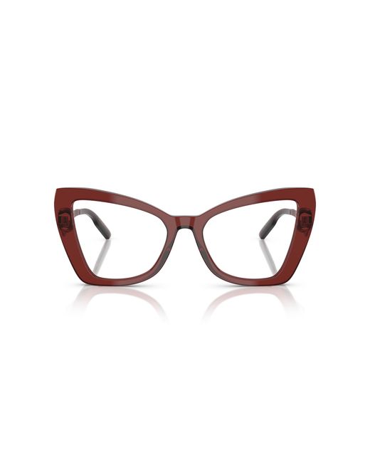 Dolce & Gabbana Black Dg3409 3045 Optical Frames Acetate Transparent Cat Eye Normal