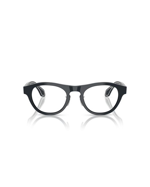 Giorgio Armani Black Ar8225 61571W Sunglasses Acetate Transparent Round Normal for men