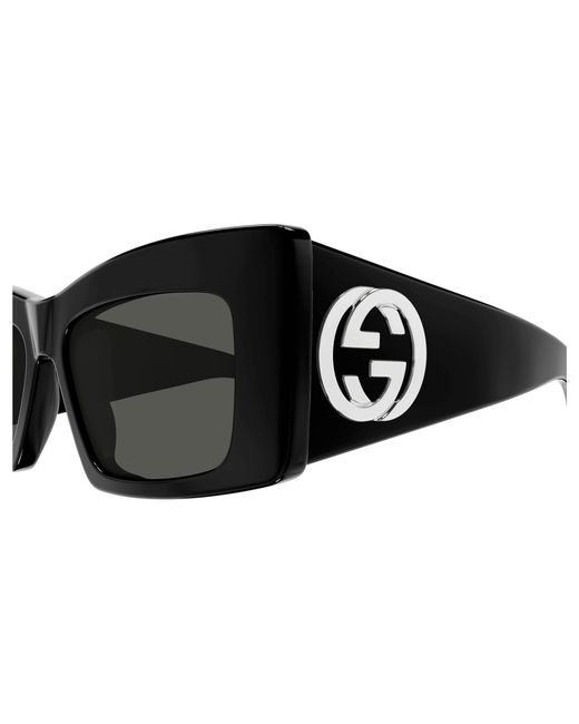 Gucci Black Gg1842S 001 Sunglasses Acetate Butterfly
