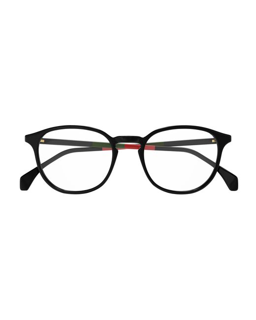 Gucci Black Gg0551O 021 Optical Frames Acetate Transparent Round for men