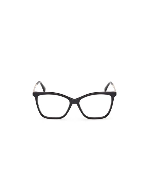 Max Mara Black Mm5235 052 Optical Frames Acetate Round Normal