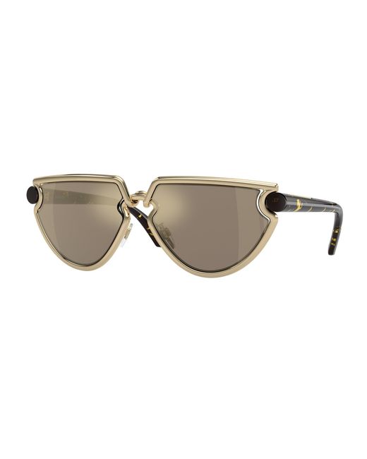 Burberry Black Be3152 11095A Sunglasses Metal Geometric Mirrored