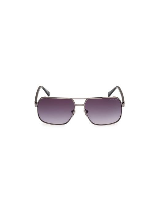 Guess Black Gu00119 08B Sunglasses Metal Squared Normal for men