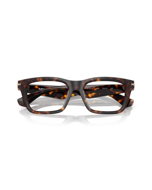 Burberry Black Be2419 3002 Optical Frames Acetate Transparent Squared Normal for men