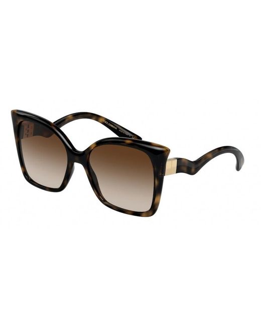 Dolce & Gabbana Black Dg6168 502/13 Sunglasses Plastic Butterfly Normal Nuanced