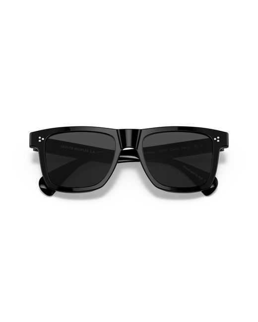 Oliver Peoples Black Ov5444Su Casian 100587 Sunglasses Acetate Squared Normal for men