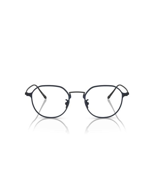 Giorgio Armani Black Ar6138Tm 3341 Optical Frames Titanium Transparent Pantos Normal for men