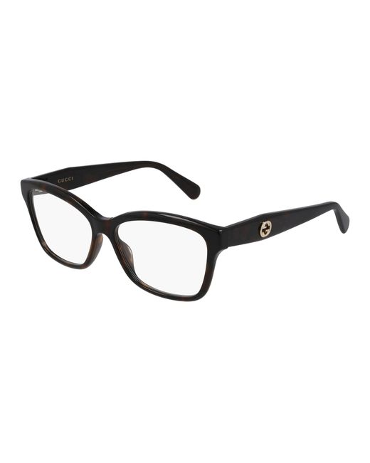 Gucci Black Gg0798O 005 Optical Frames Acetate Squared