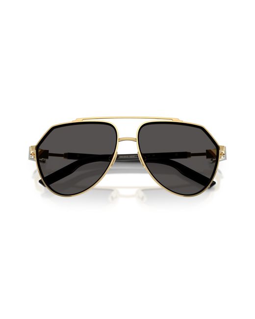 Dolce & Gabbana Black Dg2315 02/87 Sunglasses Metal Pilot Normal for men