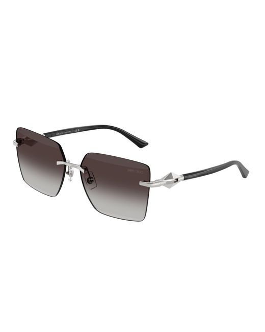 Jimmy Choo Black Jc4018 30028G Sunglasses Metal Squared Normal Shaded