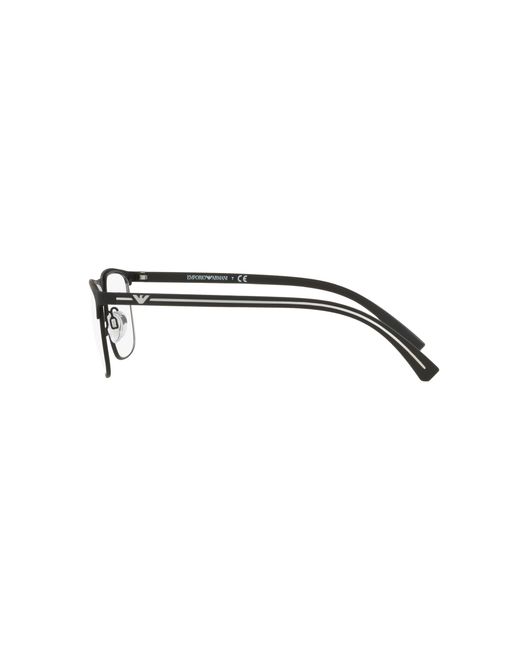 Emporio Armani Black Ea1079 3094 Optical Frames Metal Squared Normal for men