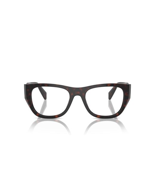 Prada Black Pr A18V 17N1O1 Optical Frames Acetate Geometric Normal