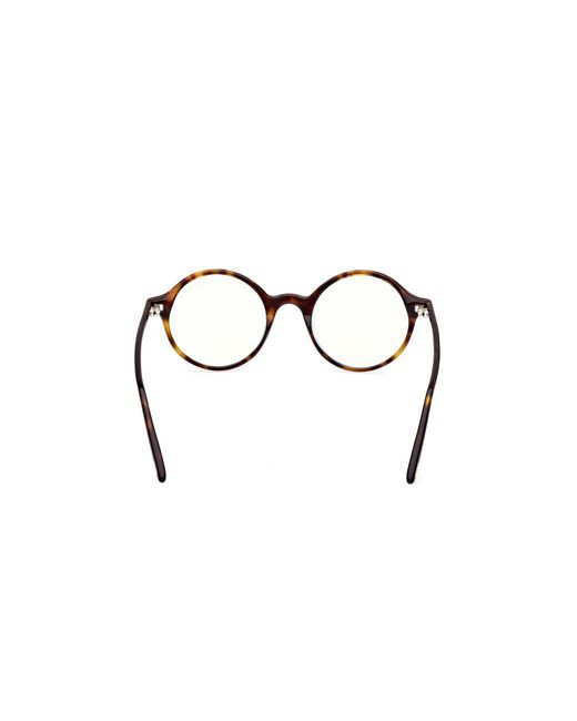 Tom Ford Black Ft5834-B 052 Optical Frames Acetate Round Normal for men