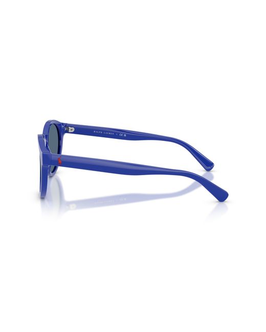Polo Ralph Lauren Blue Ph4192 532980 Sunglasses Acetate Round Normal for men