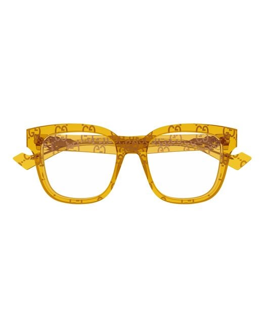Gucci Black Gg0958O 012 Optical Frames Acetate Transparent Squared