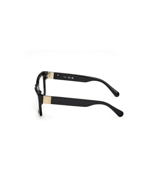 MAX&Co. Black Mo5186 001 Optical Frames Acetate Squared Normal