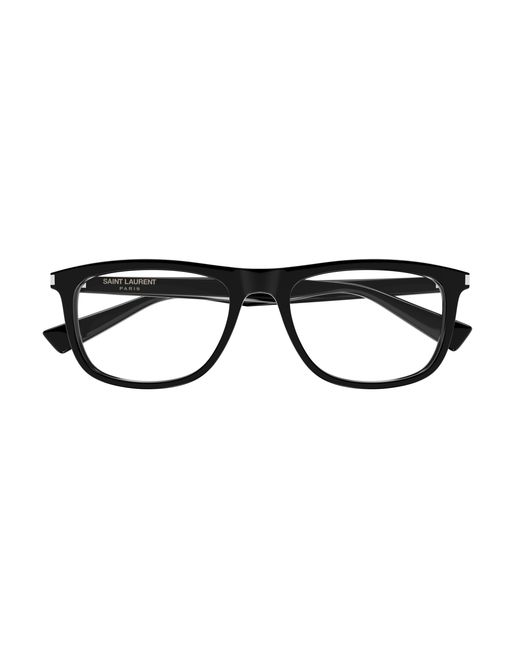 Saint Laurent Black Sl 812 001 Optical Frames Acetate Transparent Squared