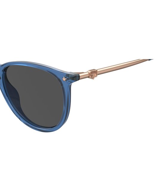 Chiara Ferragni Black Cf 1005/S Pjp/Ir Outlet Sunglasses Plastic Round