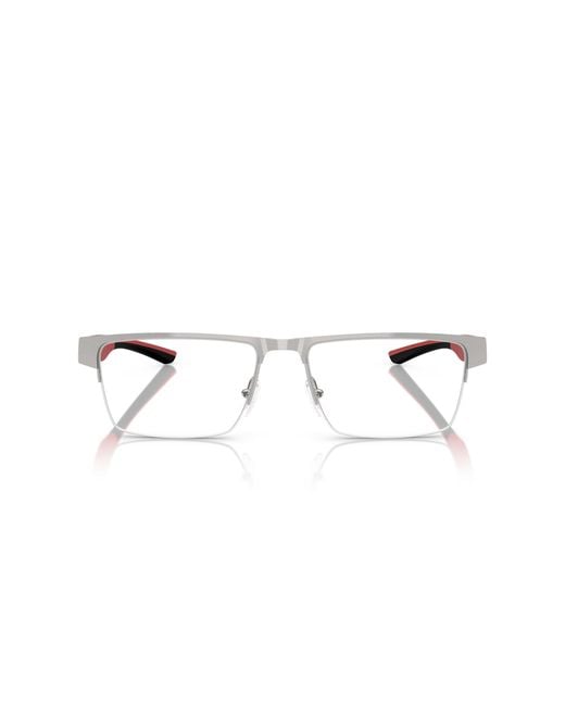 FERRARI SCUDERIA Black Fz7007 107 Optical Frames Metal Squared Normal for men