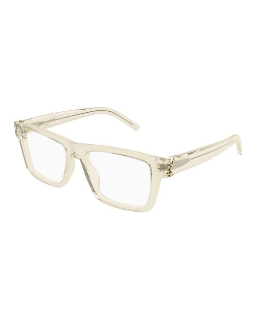 Saint Laurent Black Sl M10_B 004 Optical Frames Acetate Transparent Squared for men