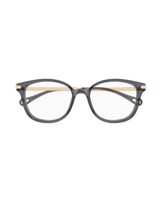 Chloé Black Ch0359O 001 Optical Frames Acetate Transparent Squared
