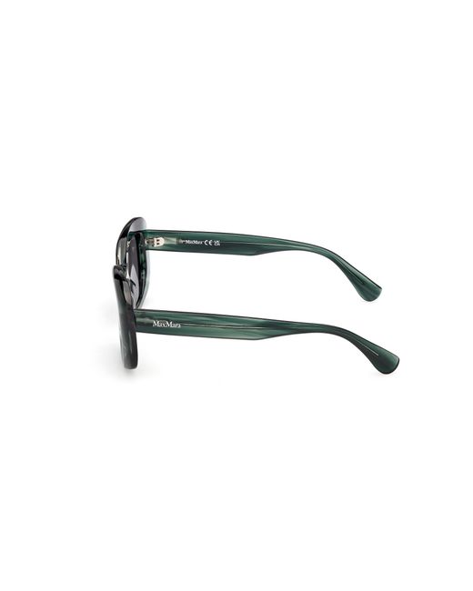 Max Mara Black Mm0170 Elizabeth 1 98A Sunglasses Acetate Smoke Round Normal