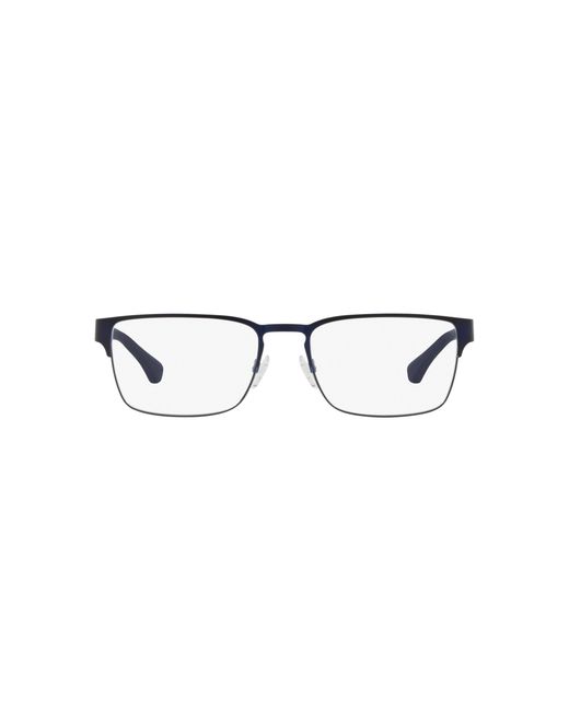Emporio Armani Black Ea1027 3100 Optical Frames Metal Squared Normal for men