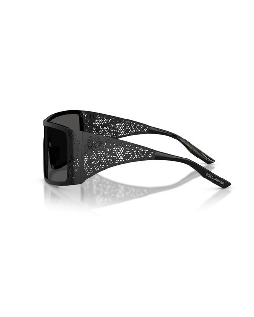 Dolce & Gabbana Black Dg2317 110687 Sunglasses Metal Squared Normal