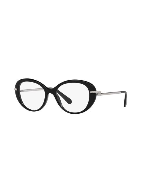 Swarovski Black Sk2001 1038 Optical Frames Acetate Round Normal