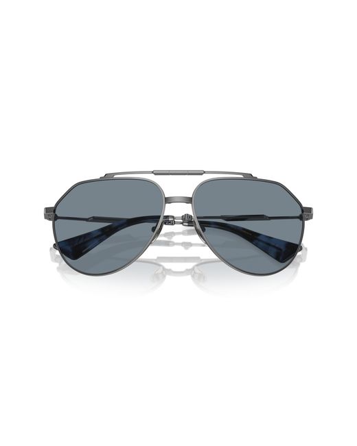 Dolce & Gabbana Black Dg2302 04/56 Sunglasses Metal Pilot Normal for men