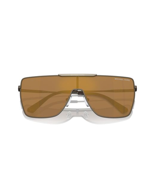 Michael Kors Black Mk1152 Snowmass 1001F9 Sunglasses Metal Squared Normal Mirror for men