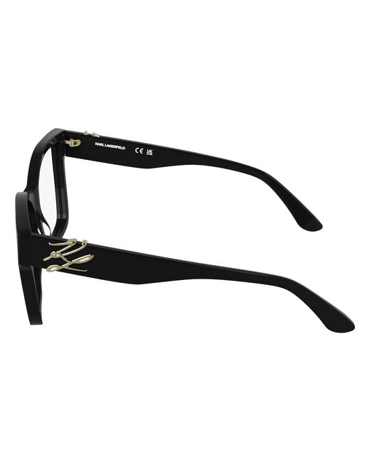 Karl Lagerfeld Black Kl6215 001 Optical Frames Acetate Squared Normal
