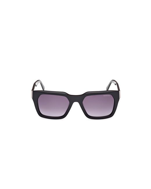 Guess Black Gu00172 01B Sunglasses Acetate Smoke Squared Normal for men