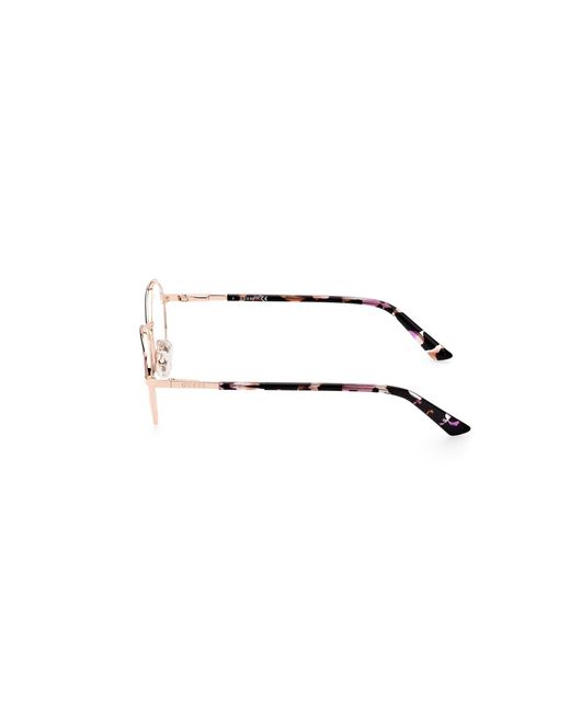 Guess Black Gu8273 028 Optical Frames Aluminum Round Normal